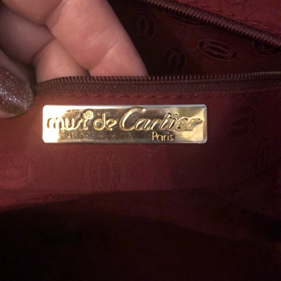 CARTIER LEATHER HANDBAG VINTAGE MUST DE CARTIER - Picture 8 of 9